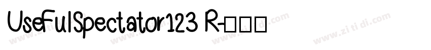 UseFulSpectator123 R字体转换